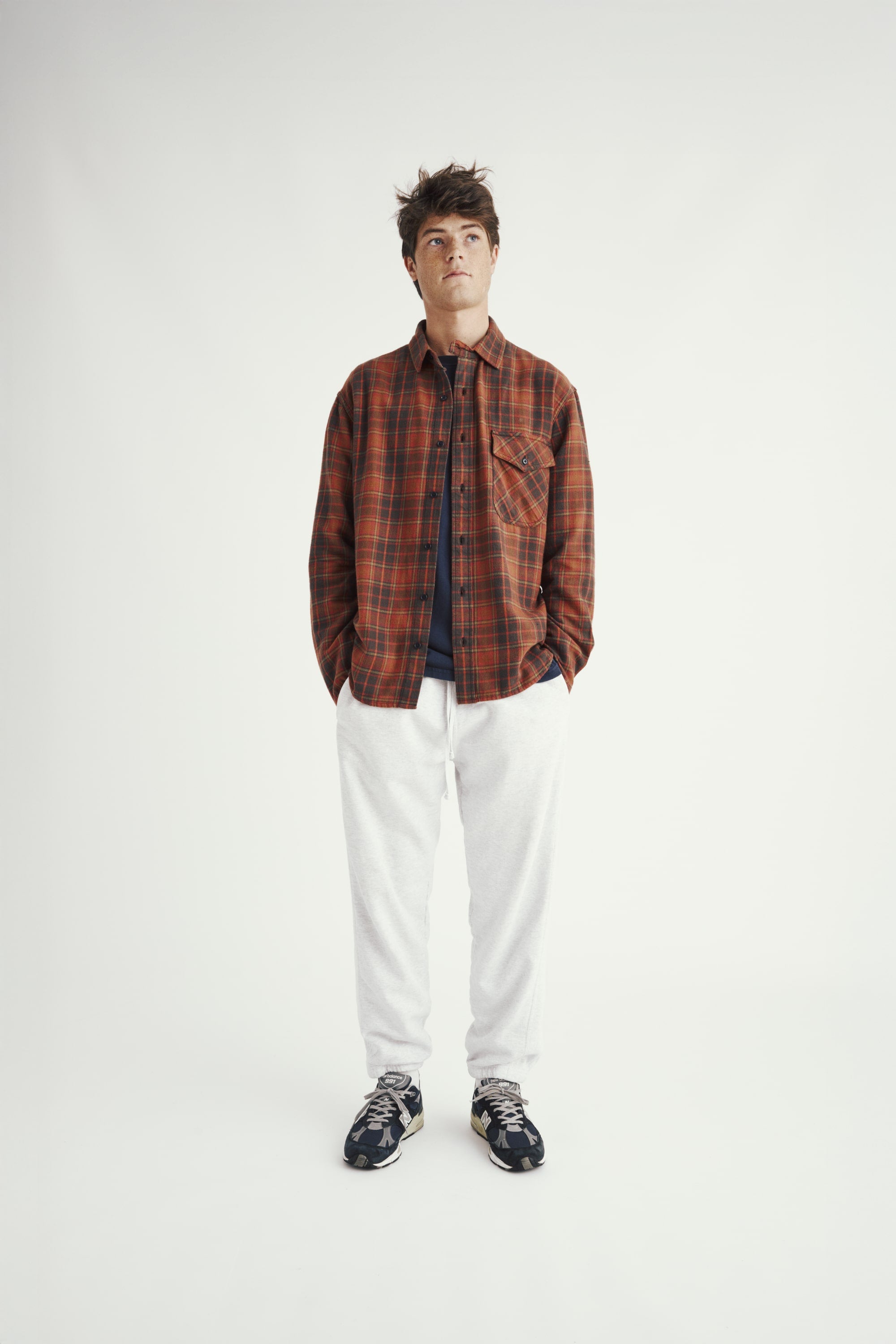 Single Pocket Workshirt - Red Black Check