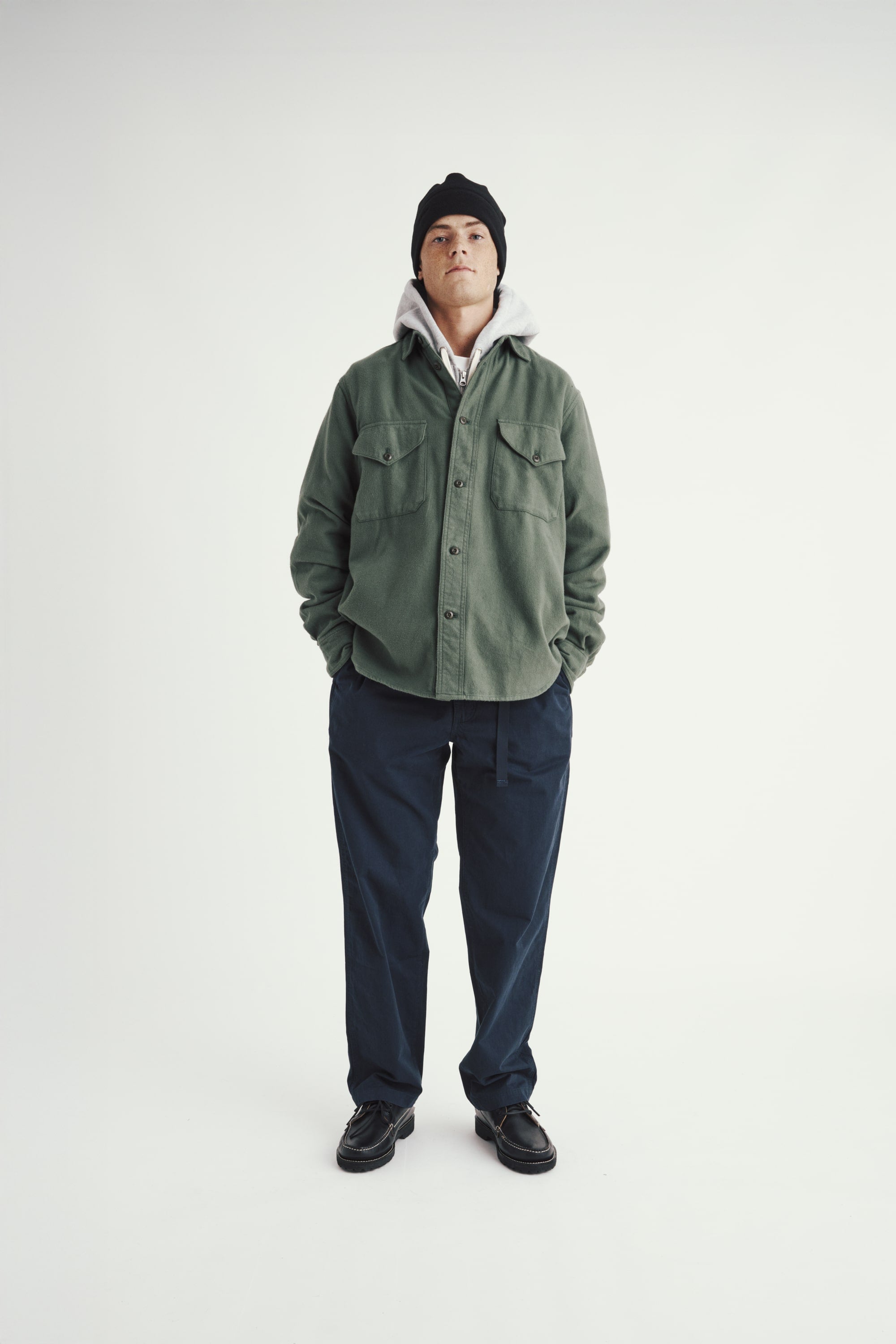 Big Pocket Workshirt - Duck Green