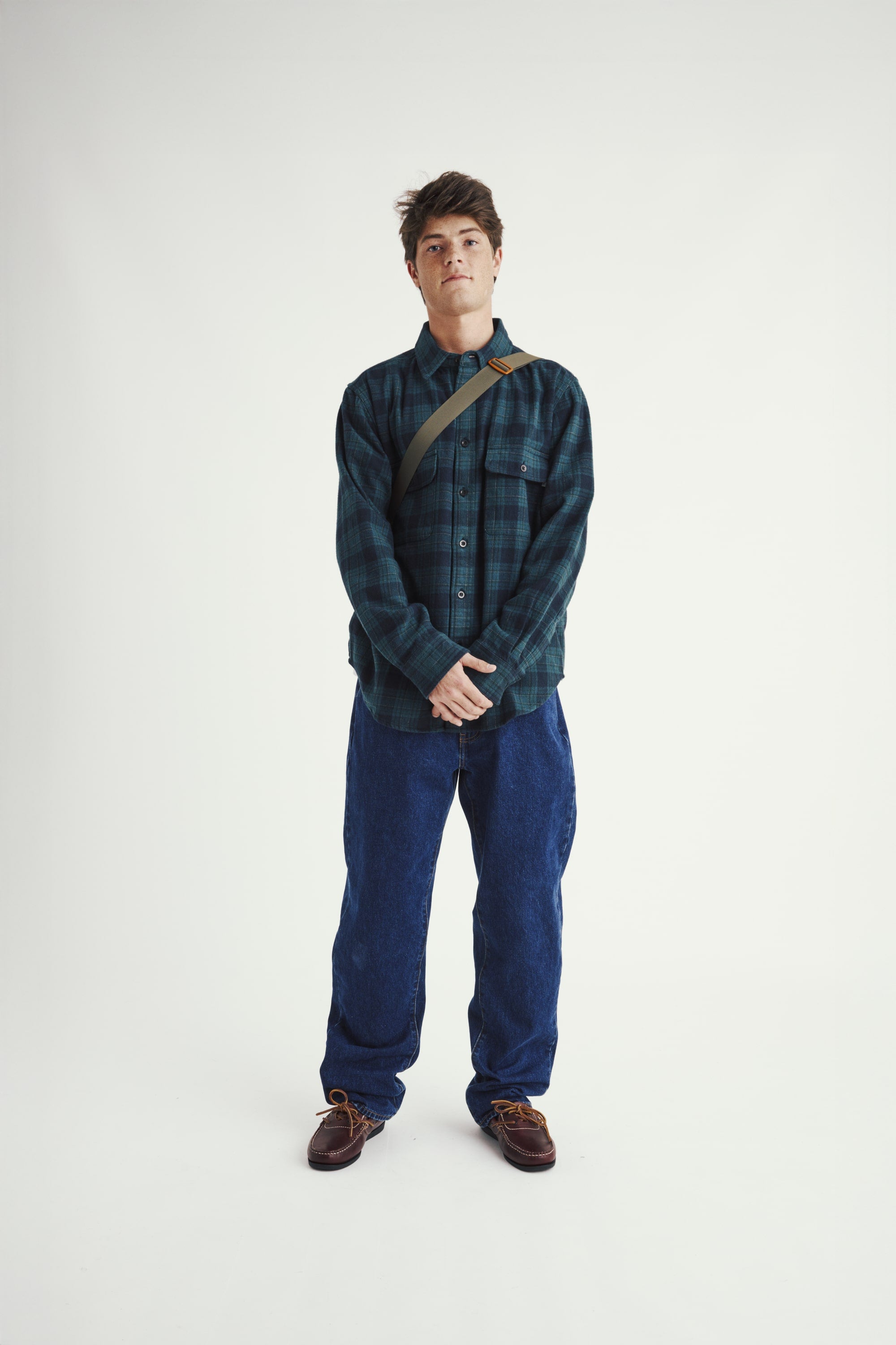 Classic Plaid Workshirt - Green Black Check