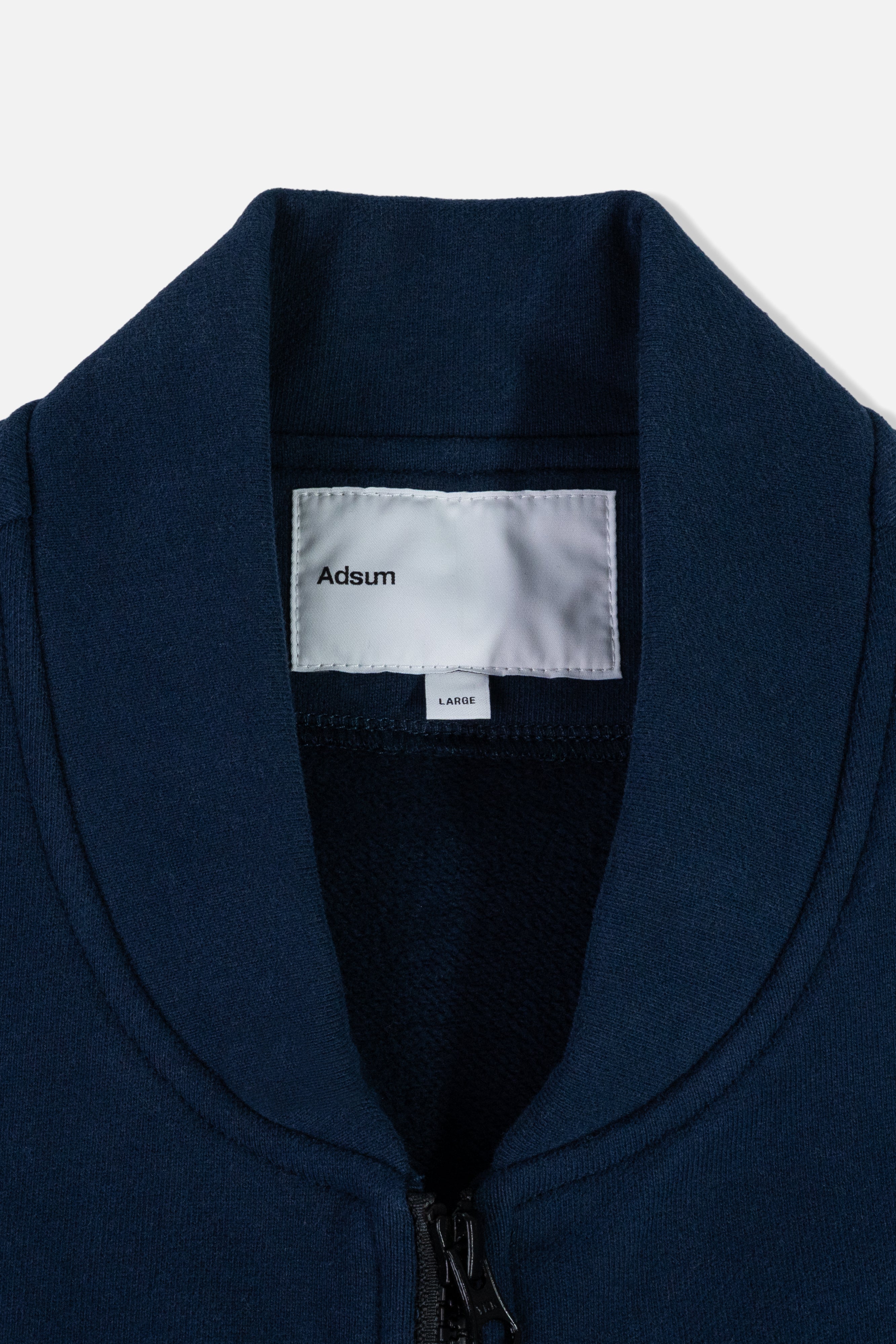 Cotton Fleece Vest - Navy