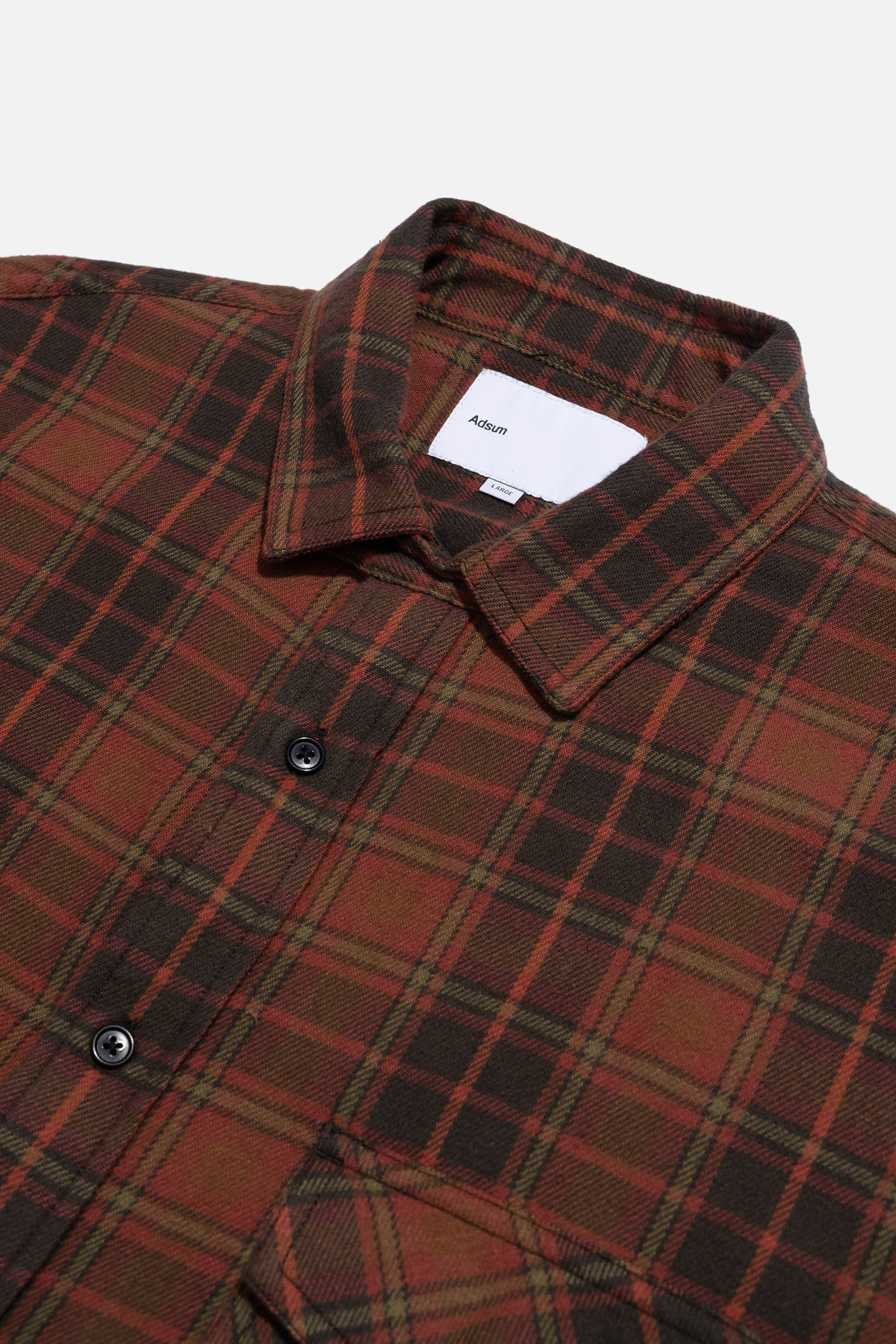 Single Pocket Workshirt - Red Black Check