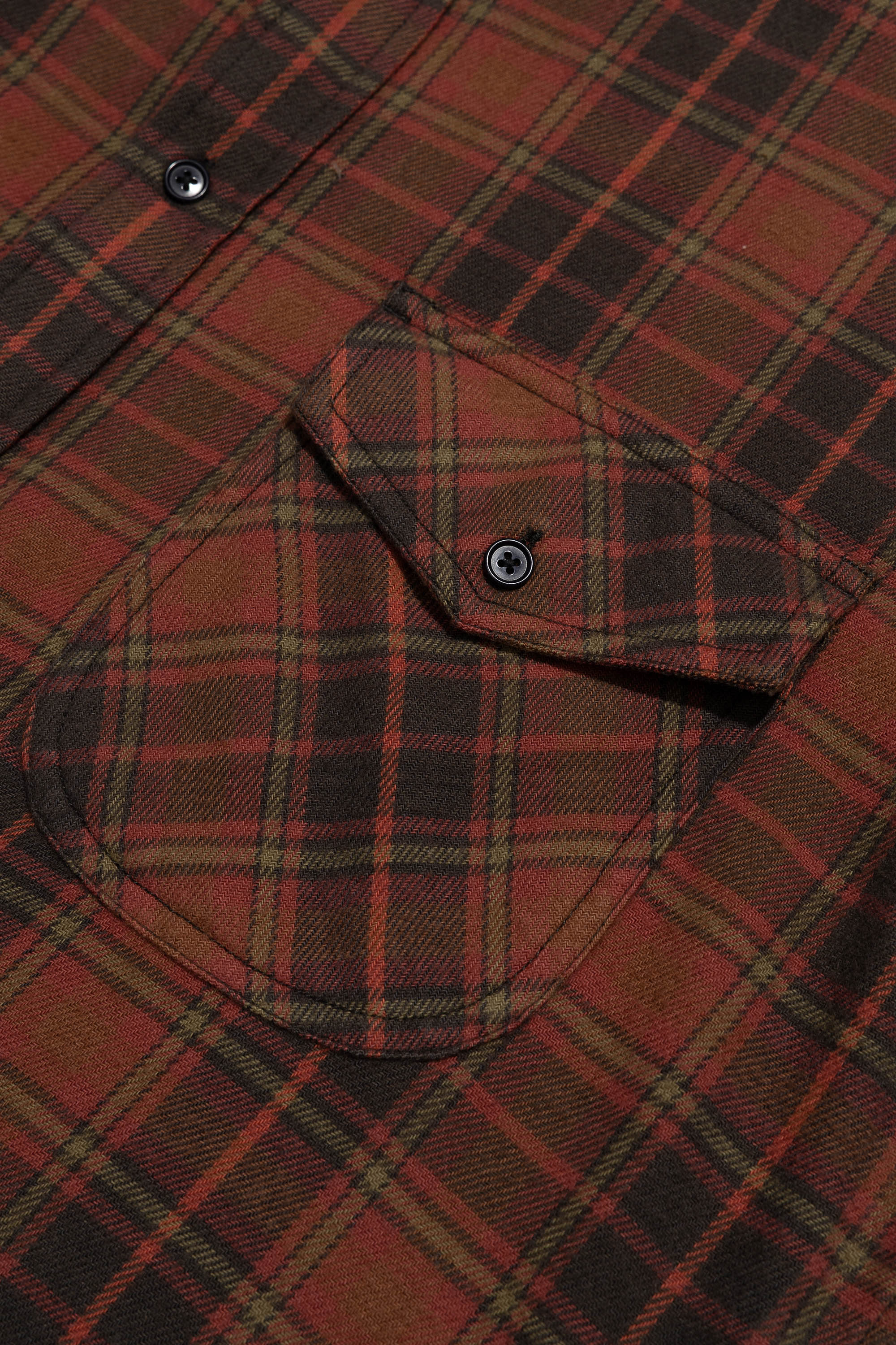 Single Pocket Workshirt - Red Black Check