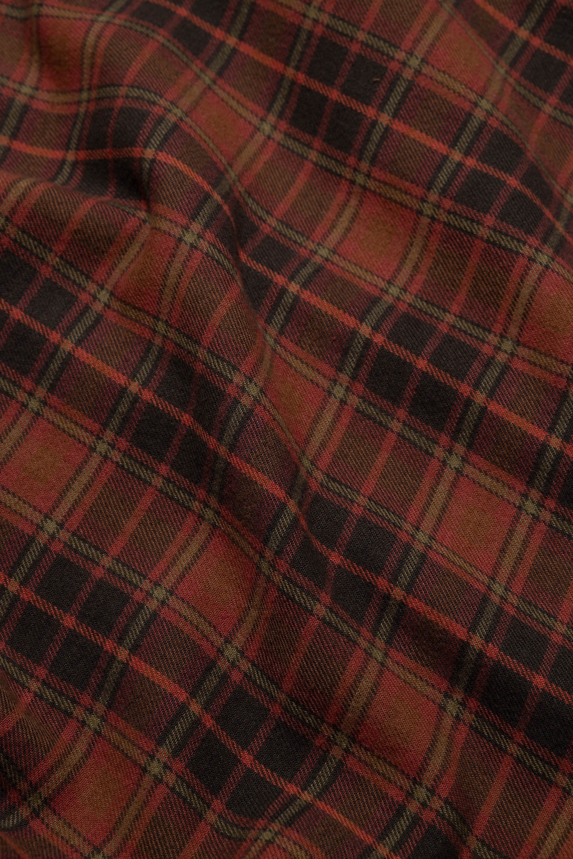 Single Pocket Workshirt - Red Black Check