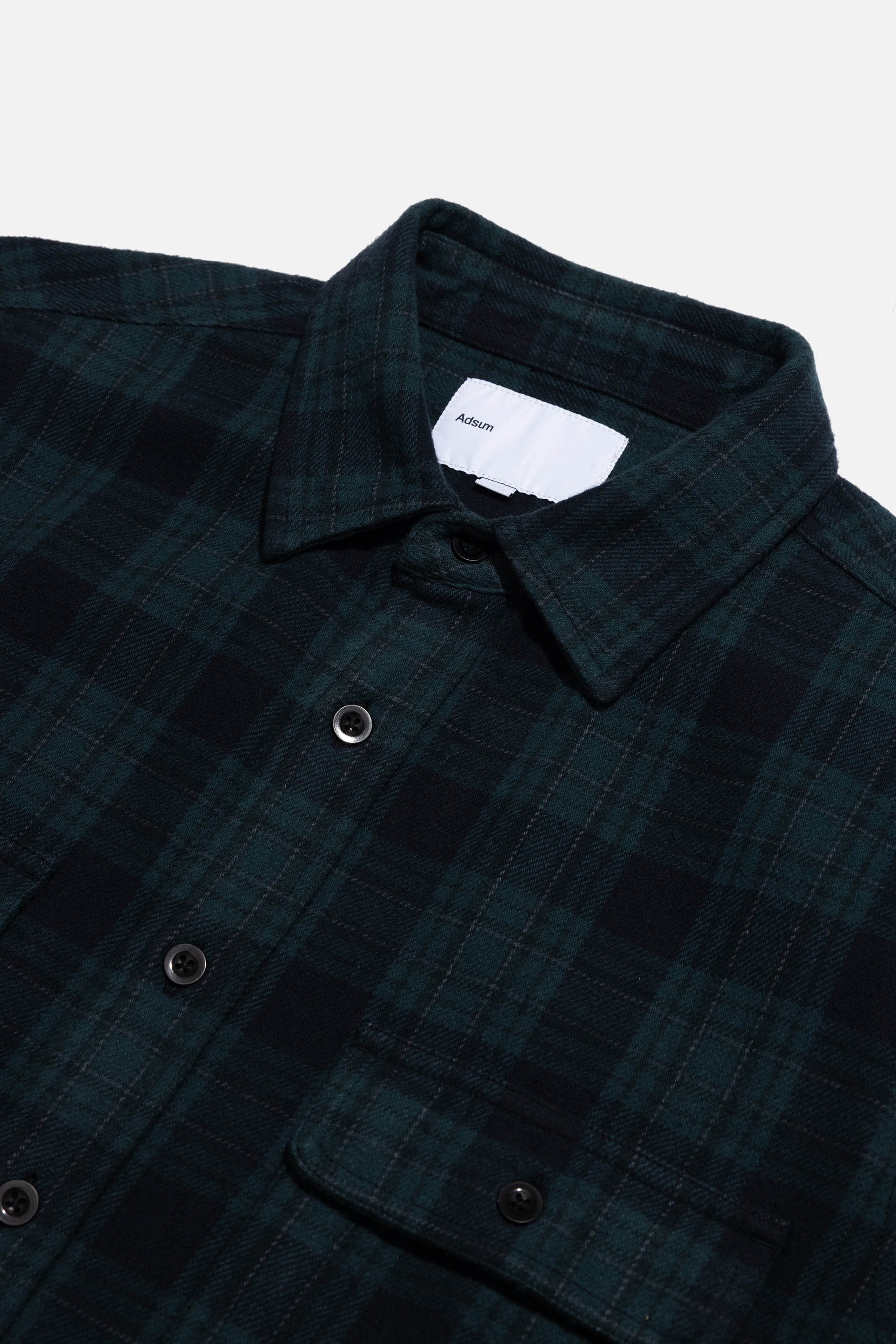 Classic Plaid Workshirt - Green Black Check
