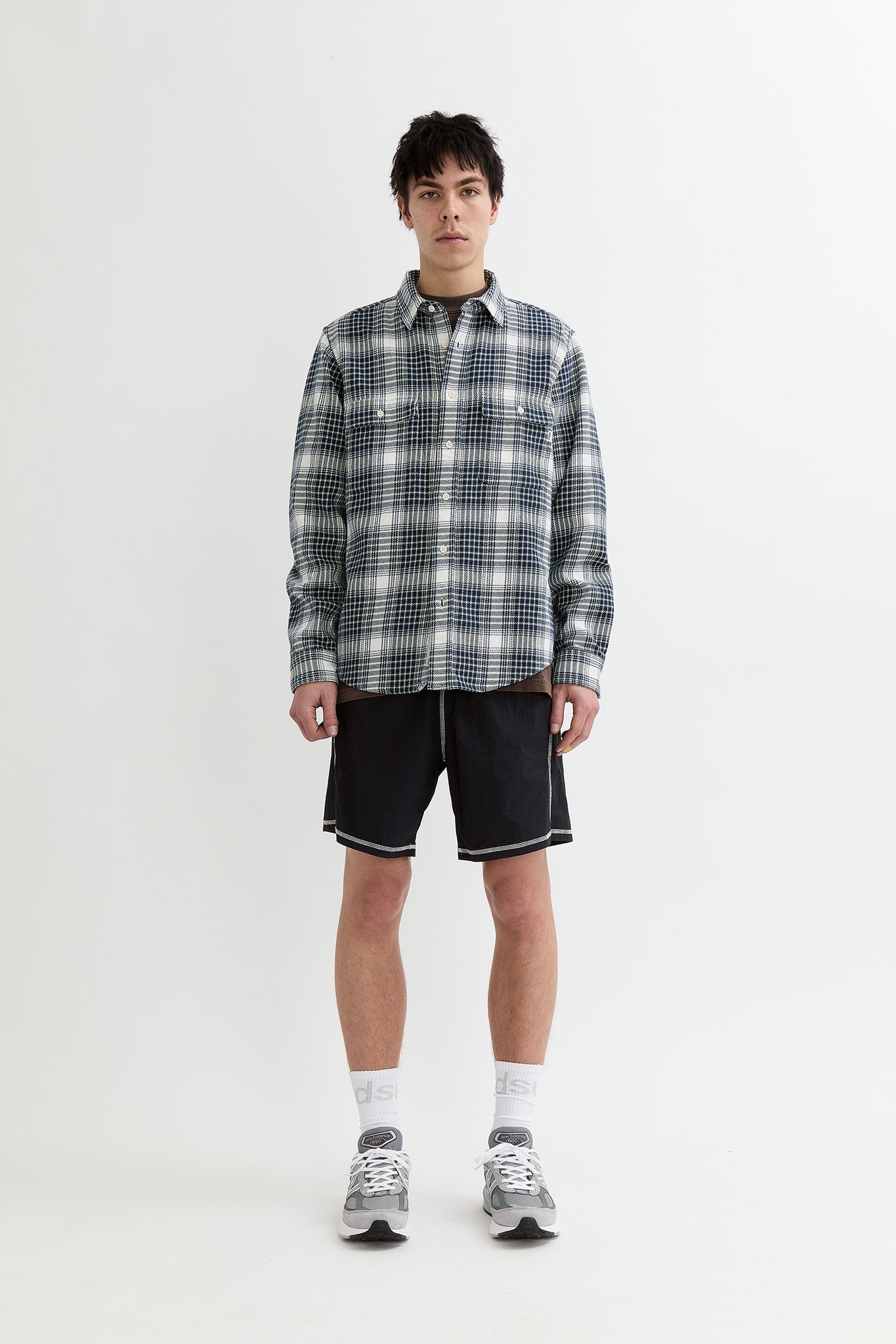 Classic Plaid Workshirt - Beige Check