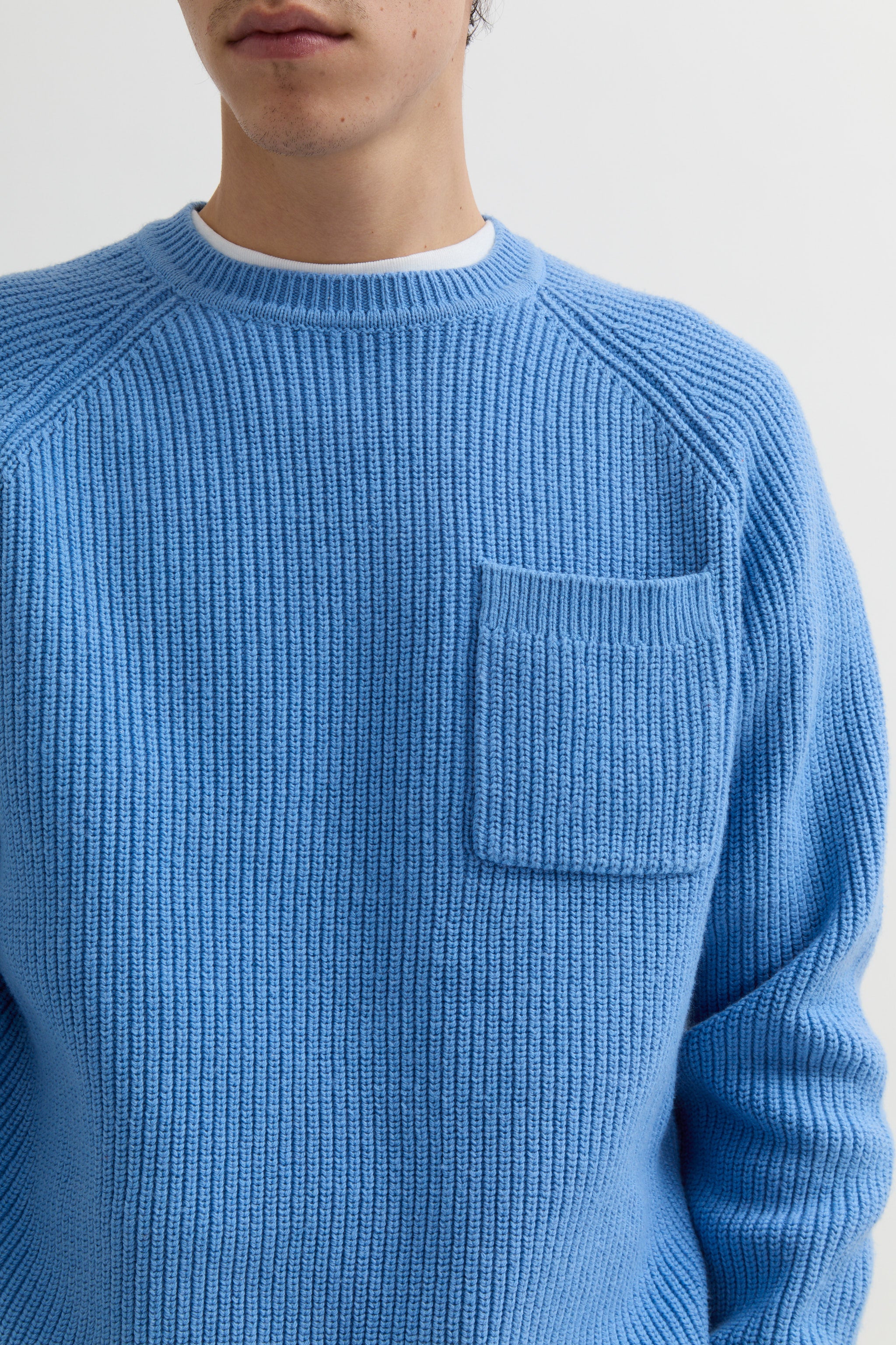 Pocket Crewneck - Blue