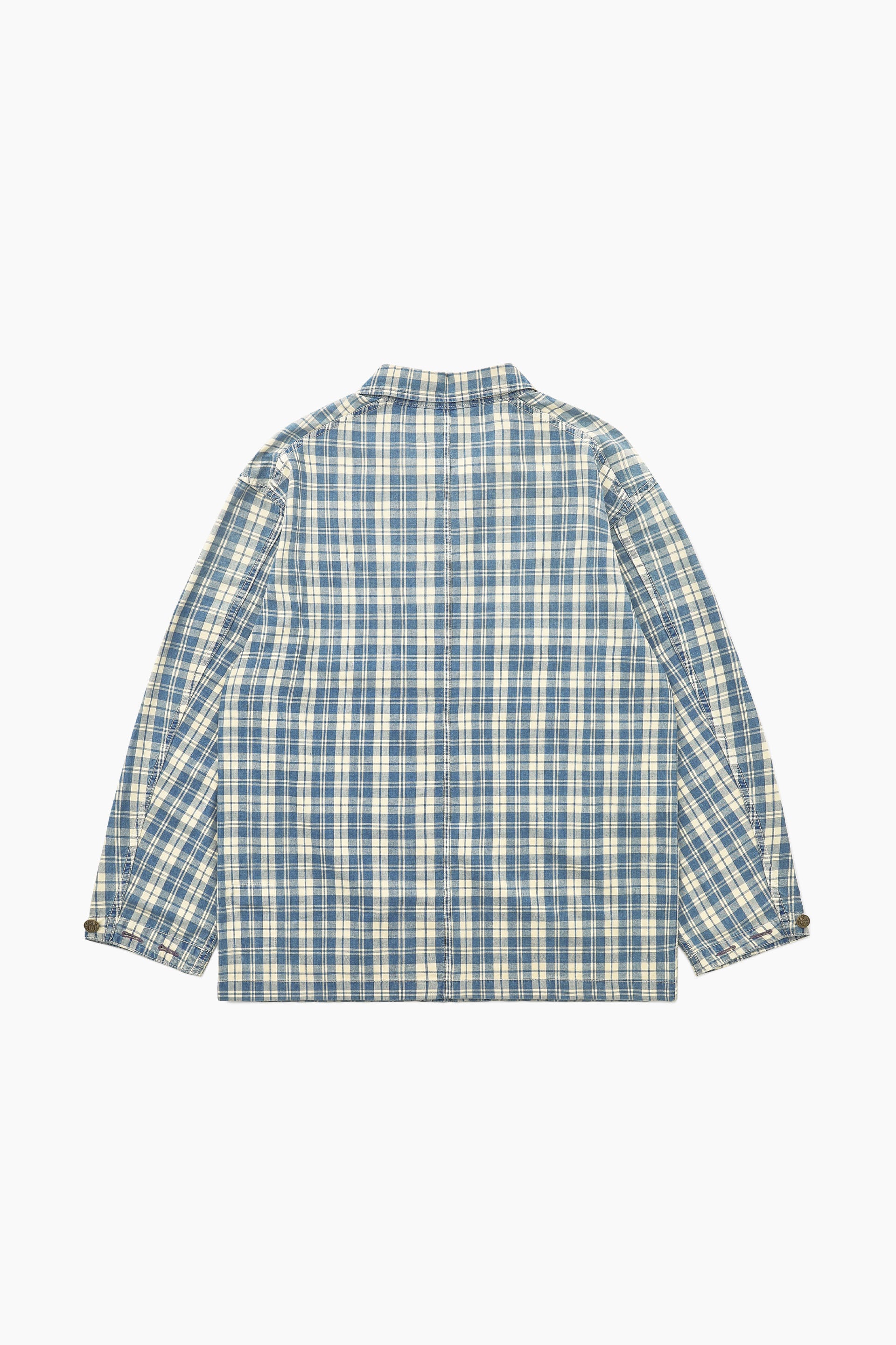 Khakis + Adsum Chore Jacket - Indigo Check