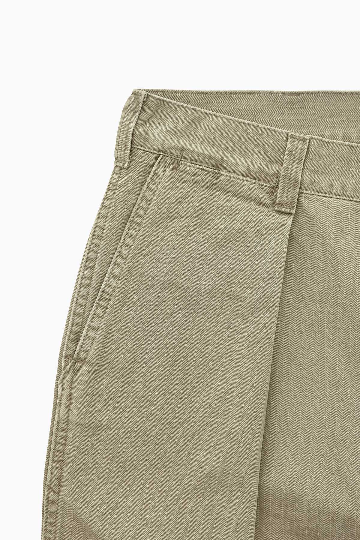 Khakis + Adsum HBT Pants - Olive Drab