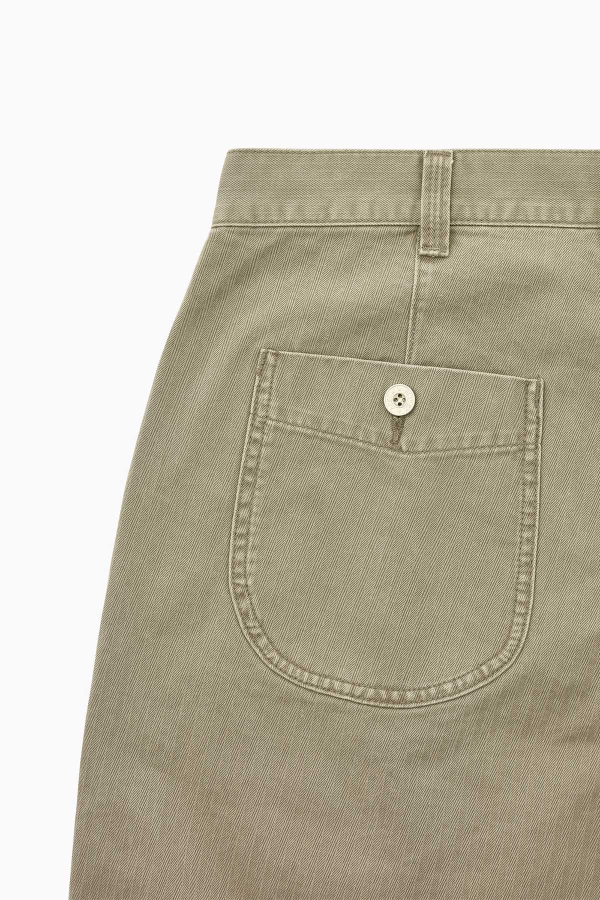 Khakis + Adsum HBT Pants - Olive Drab