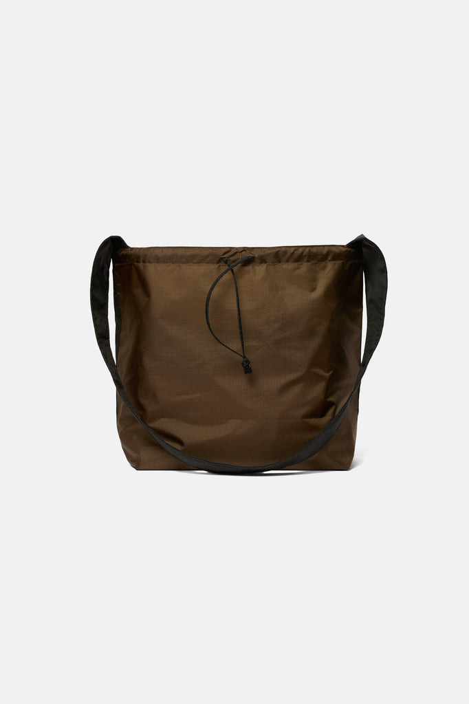 Sling Tote Lite - Black / Olive — flat lay, reverse colour side