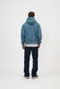 Waffle Zip Hoodie - Slate Blue