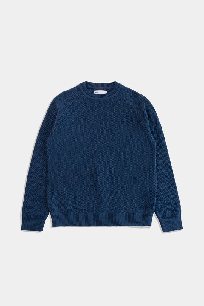 Seed Stitch Sweater - Navy