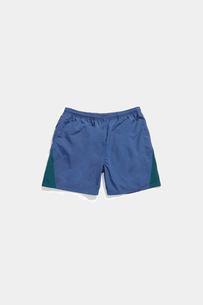 Contrast Panel Short - Dusty Blue