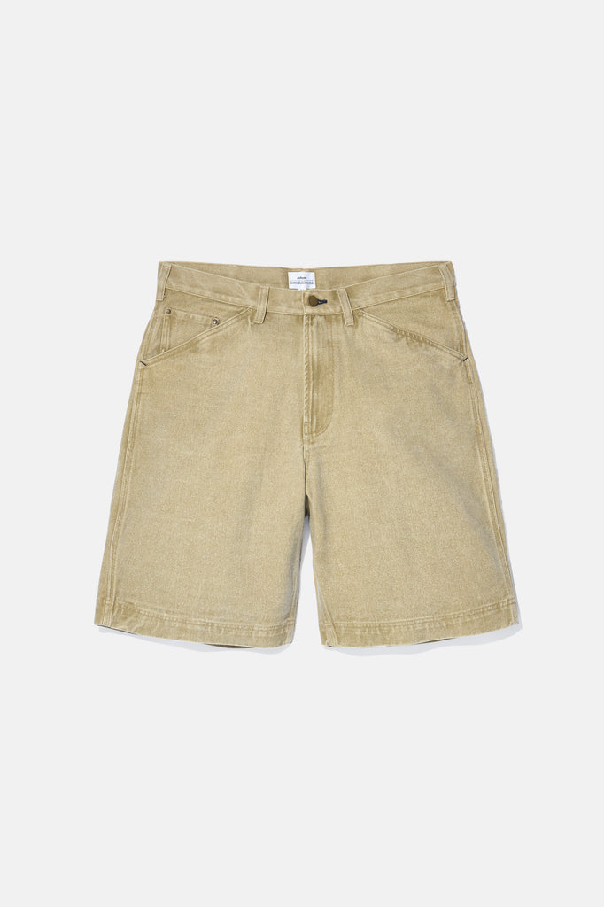 Yard Short - Pigment Dyed Coffee — flat lay, front