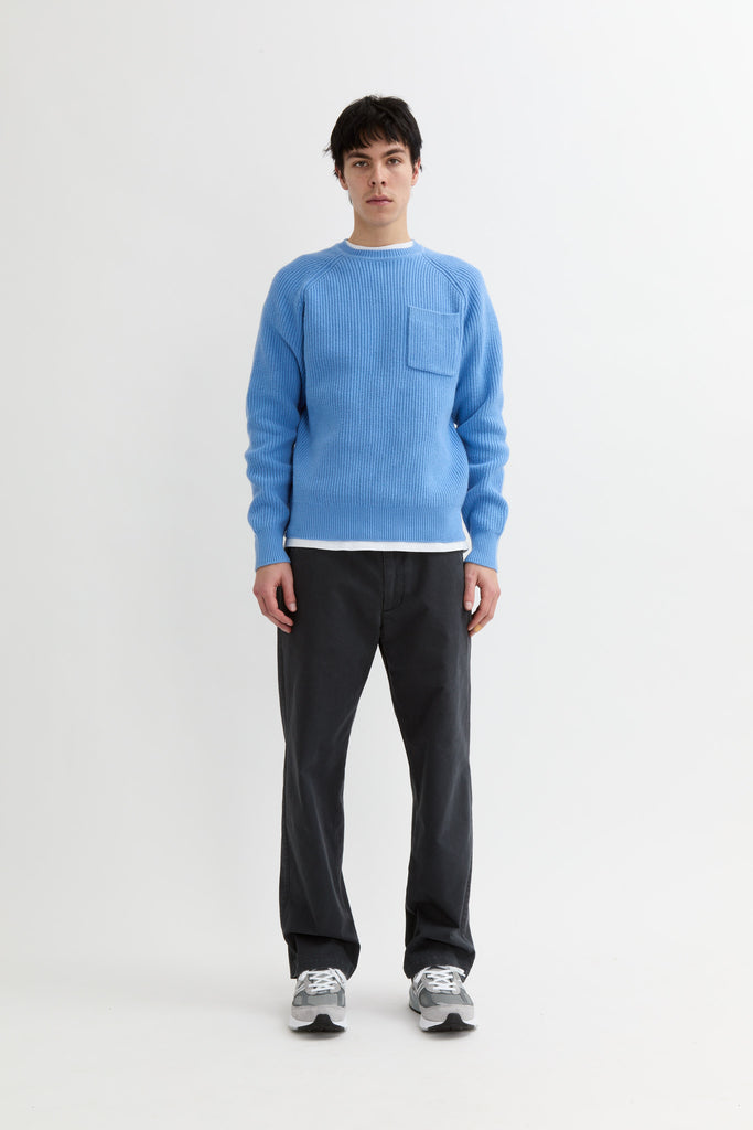 Pocket Crewneck - Blue