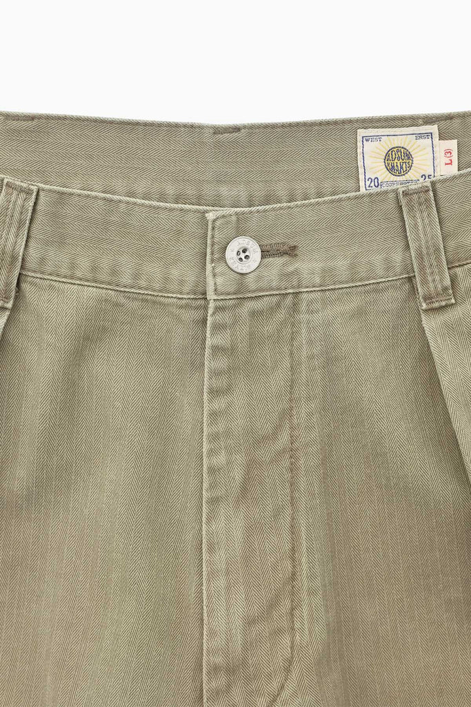 Khakis + Adsum HBT Pants - Olive Drab
