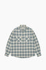 Khakis + Adsum Trucker Plaid Shirt - Light Blue