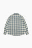 Khakis + Adsum Trucker Plaid Shirt - Light Blue