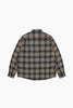 Khakis + Adsum Trucker Plaid Shirt - Navy