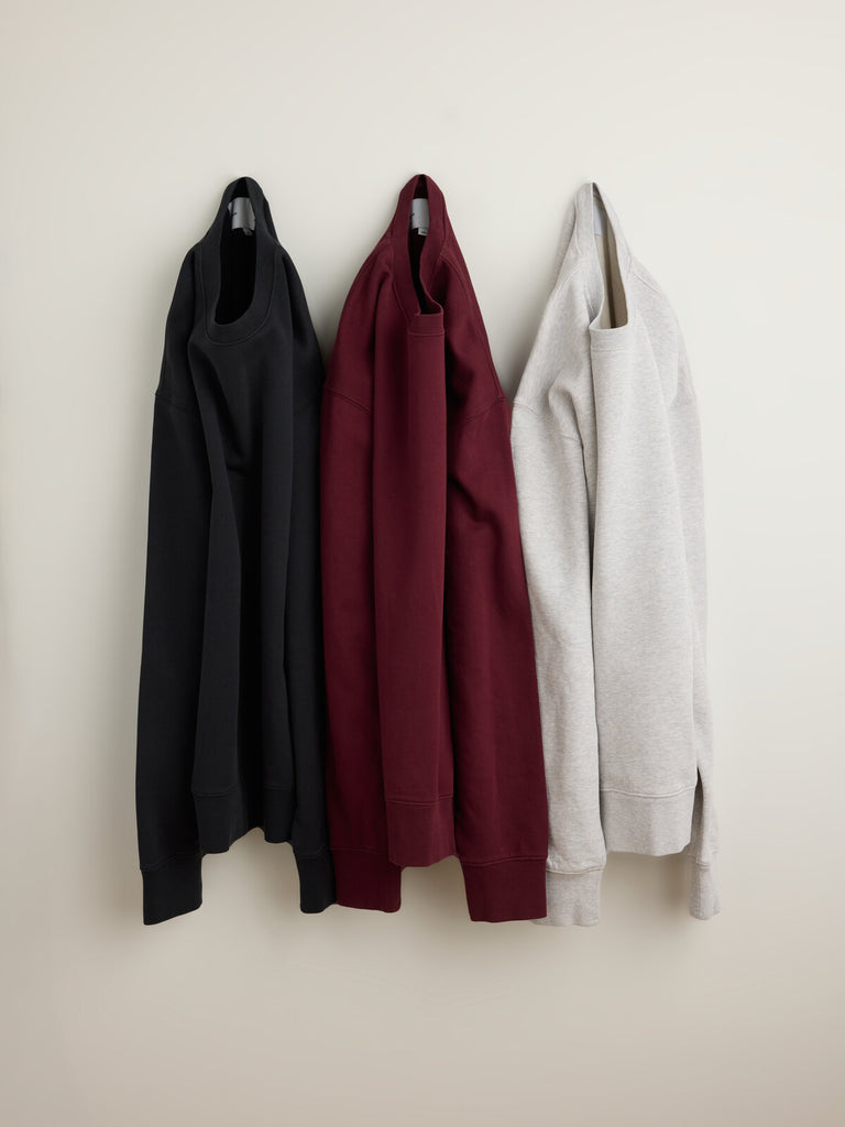 Adsum Portugal Series Core Crewneck — Burgundy, Navy, Heather Grey