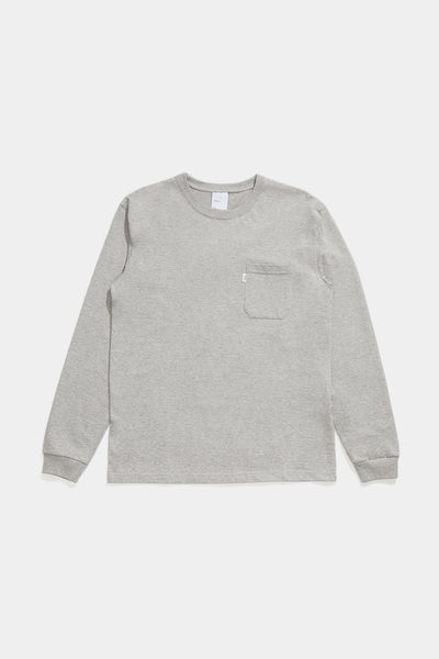 LS Pocket Tee - Heather Grey / Adsum