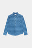 No Flap Flannel Workshirt - Blue