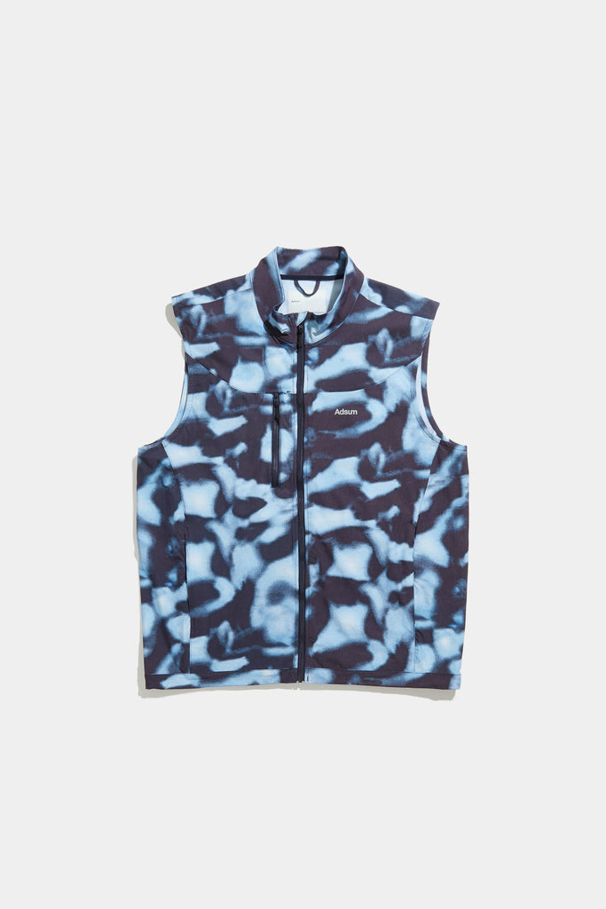 Camp Hero Vest - Dark Navy Liquid Print