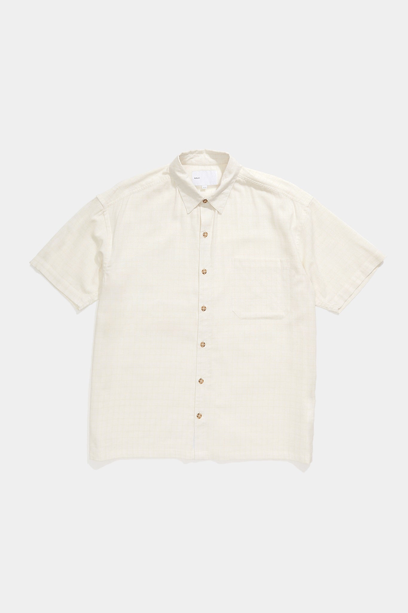 Breezer Shirt Soft White Check Adsum