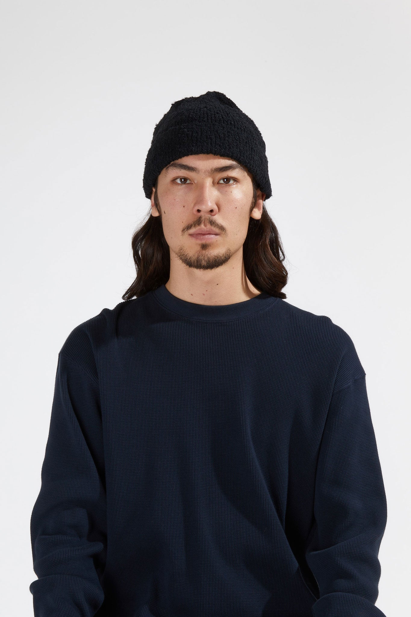 Naval Knit Beanie - Black